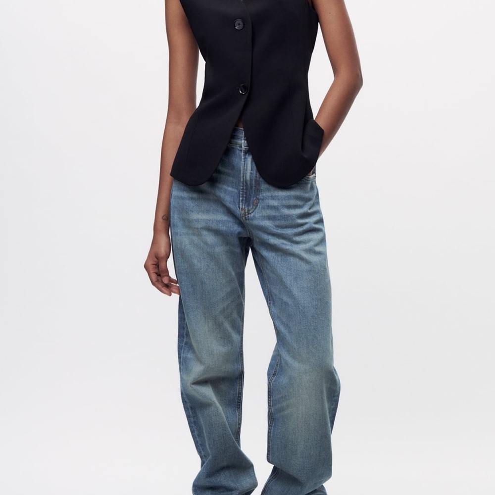 Zara black vest